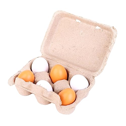 Warmhm 6 Stück Simulierte Enteneier Puzzlespielzeug Für Lebensechtes Eierspielzeug Kinderspielzeug Pädagogisches -Ei- Hölzern Warmhm 6 Stück Simulierte Enteneier Puzzlespielzeug Für Lebensechtes Eierspielzeug Kinderspielzeug Pädagogisches -Ei- Hölzern von Warmhm