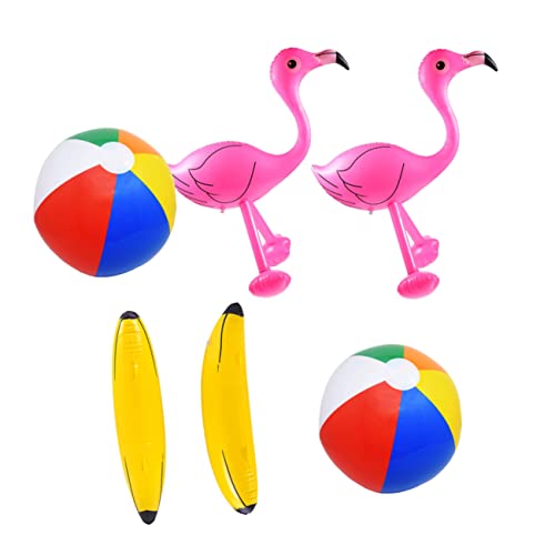 Warmhm 6 Stück Strandspielzeug für kinderspielzeug spielzeuge Wasserspielzeug Pool Toys Banane Simulation Schwimmen Ball aufblasbares Schwimmspielzeug Colorful von Warmhm