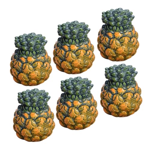 Warmhm 6 Stück Teiliges Ananas Modelle aus Realistische Deko Obstfiguren für Fotografie Puppenhaus Zubehör und Charmante Tischdekoration Warmhm 6 Stück Teiliges Ananas Modelle aus Realistische Deko Obstfiguren für Fotografie Puppenhaus Zubehör und Charmante Tischdekoration von Warmhm
