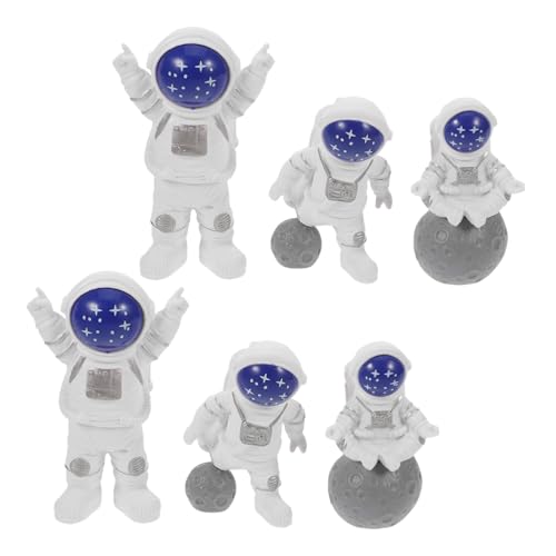 Warmhm 6 Stück Teiliges Astronauten Kuchen Deko aus Resin Detailreiche Weltraum Figurinen in Blau Wiederverwendbar und Leicht zu Reinigen Weltraum Party Zubehör für Jungen Warmhm 6 Stück Teiliges Astronauten Kuchen Deko aus Resin Detailreiche Weltraum Figurinen in Blau Wiederverwendbar und Leicht zu Reinigen Weltraum Party Zubehör für Jungen von Warmhm