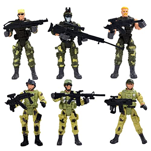 Warmhm 6 Stück Teiliges Militärspielzeug für Interaktive Soldatenfiguren für Jungen Sicherem Fördert Hand Auge Koordination und Kreatives für Kinderzimmer und Partys Warmhm 6 Stück Teiliges Militärspielzeug für Interaktive Soldatenfiguren für Jungen Sicherem Fördert Hand Auge Koordination und Kreatives für Kinderzimmer und Partys von Warmhm