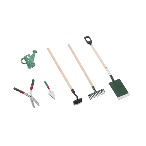 Warmhm 6 Stück Teiliges Set Gartengeräte für Puppenhaus Leichte Gießkanne und Miniaturwerkzeuge für Kreative und Dekoration Warmhm 6 Stück Teiliges Set Gartengeräte für Puppenhaus Leichte Gießkanne und Miniaturwerkzeuge für Kreative und Dekoration von Warmhm