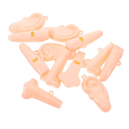 Warmhm 6 Stück Tricky Gesichtszüge für lustig Erwachsene klein Costume de Halloween halloweenkostüme Festival-Accessoires Party-Layout-Streich-Requisiten Plastik Beige von Warmhm