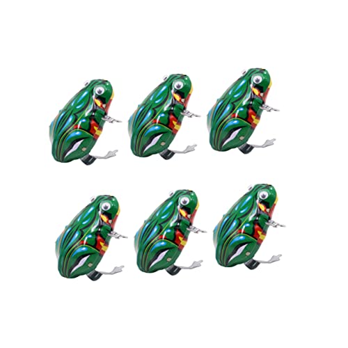 Warmhm 6 Stück Uhrwerk-Frosch- Kleinkinder Sprungspielzeug Aufziehen Kinderspielzeug Für Aufzieh Party Uhrwerk- Frösche Modell Eisen Green Warmhm 6 Stück Uhrwerk-Frosch- Kleinkinder Sprungspielzeug Aufziehen Kinderspielzeug Für Aufzieh Party Uhrwerk- Frösche Modell Eisen Green von Warmhm