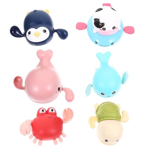 Warmhm 6 Stück Wasser Kleiner Delfin Kleine Kinderspielzeug Aufziehspielzeug Wasserspielzeug Cartoon Kinderspielzeug Aufzieh Babyspielzeug Cartoon von Warmhm
