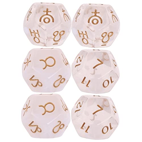 Warmhm 6 Stück Weissagungswürfel Harz Bunte Spielwürfel Requisiten Spieleprop Kleine Requisiten mehrseitige gewichtete polyedrische Würfelspiel Warmhm 6 Stück Weissagungswürfel Harz Bunte Spielwürfel Requisiten Spieleprop Kleine Requisiten mehrseitige gewichtete polyedrische Würfelspiel von Warmhm