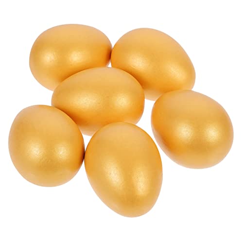 Warmhm 6 Stück ostern goldene eier Ornamente Modell solide Eier Küken Ostereier bemalten Ostereier ostereier ostereierfarbe ostereier basteln bastelt Ei Ornament-Ei hölzern Warmhm 6 Stück ostern goldene eier Ornamente Modell solide Eier Küken Ostereier bemalten Ostereier ostereier ostereierfarbe ostereier basteln bastelt Ei Ornament-Ei hölzern von Warmhm