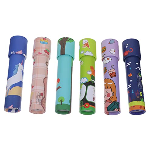 Warmhm 6 Stück rotierendes Kaleidoskop Kaleidoskope für Mädchen Party -Taschen -Füllstoffe für Unisex -Kaleidoskop-Partygeschenk Papier von Warmhm