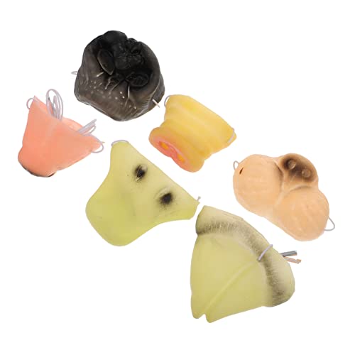 Warmhm 6 Stück tierische Nase lustige Nasenmasken Nase aus Vinyltieren Atmungsaktiv Streich halloween costume halloween kleidung Maske für Cosplay Halloween-Party-Maske Colorful Warmhm 6 Stück tierische Nase lustige Nasenmasken Nase aus Vinyltieren Atmungsaktiv Streich halloween costume halloween kleidung Maske für Cosplay Halloween-Party-Maske Colorful von Warmhm