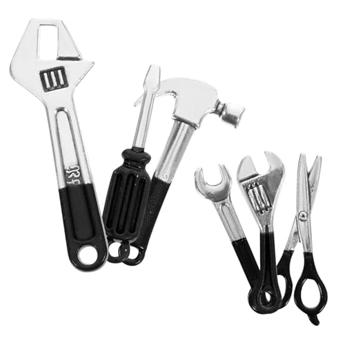 Warmhm 6-teiliges Miniatur-puppenreparatur-werkzeugset – Puppenhaus-reparaturwerkzeuge – Mini-legierungswerkzeuge Für Puppen Und Mini-heimdekoration von Warmhm
