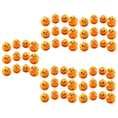 Warmhm 60 Stk Kleine Halloween-kürbis-requisiten Goodie-bag Organizer Zur Aufbewahrung Von Spielzeug Geister-ostereier Halloween-party-ei Dekor Halter Öffnen Sie Die Abdeckung Geschenkbox von Warmhm