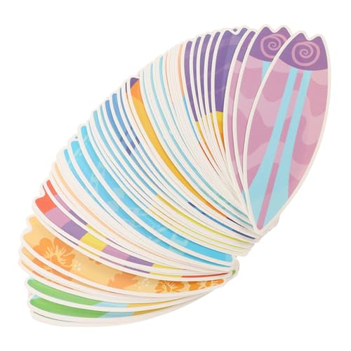 Warmhm 60 Stück Hawaii Surfbrett Aufkleber Für Laptop Aufkleber Nagelaufkleber Surfbrett Aufkleber Für Gepäckaufkleber Surfbrett Flaschenaufkleber Surf Schreibwaren von Warmhm