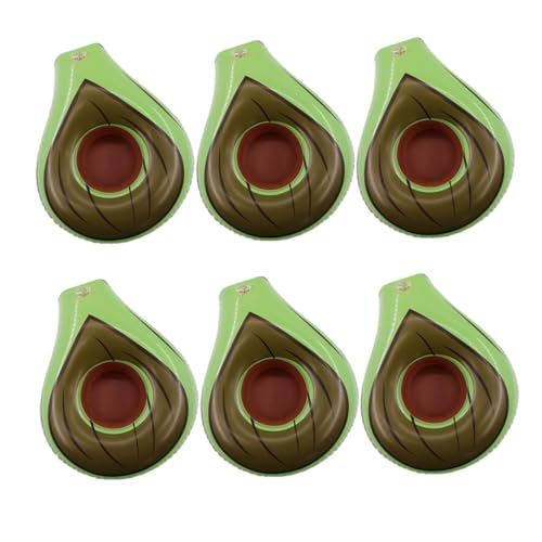 Warmhm 6Stücke Aufblasbare Becherhalter Avocado Design Leichte Und Tasse Fächer Für Partys Getränke Und Poolspiele Als Trinkbecherinhaber Und Partyspielzeug Warmhm 6Stücke Aufblasbare Becherhalter Avocado Design Leichte Und Tasse Fächer Für Partys Getränke Und Poolspiele Als Trinkbecherinhaber Und Partyspielzeug von Warmhm