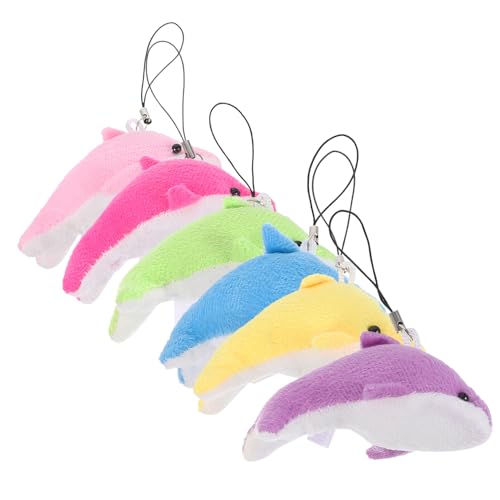 Warmhm 6Stücke Kleine Hängeornamente Gefüllte Dekoration Farben Niedliche Anhänger Für Rucksack Handtasche Und Handy von Warmhm