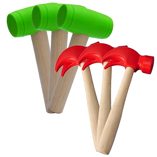 Warmhm 6Stücke Kleine Hammerspielzeuge Für Teiliges Und Fördert Hand Augen Koordination Und Geschicklichkeit Für Jungen Und Jahren von Warmhm