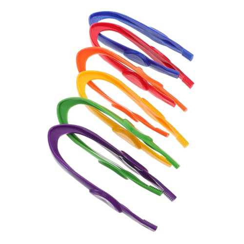 Warmhm 6Stücke Kunststoffpinzetten für Feinmotorik Training Ergonomisches Design Montessori Lernspielzeug zur Unterstützung der Hand Augen Koordination Warmhm 6Stücke Kunststoffpinzetten für Feinmotorik Training Ergonomisches Design Montessori Lernspielzeug zur Unterstützung der Hand Augen Koordination von Warmhm