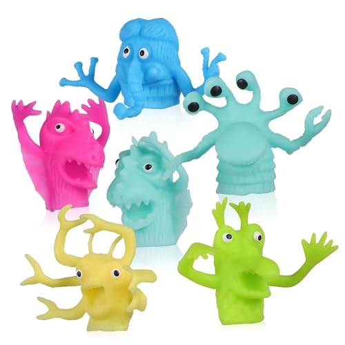 Warmhm 6Stücke Teiliges Fingerpuppen aus TPR für Langlebiges Handspielzeug Eltern Junge Mädchen Interaktion für Spielpartys und Kreative Aktivitäten Zufällige Designs Warmhm 6Stücke Teiliges Fingerpuppen aus TPR für Langlebiges Handspielzeug Eltern Junge Mädchen Interaktion für Spielpartys und Kreative Aktivitäten Zufällige Designs von Warmhm