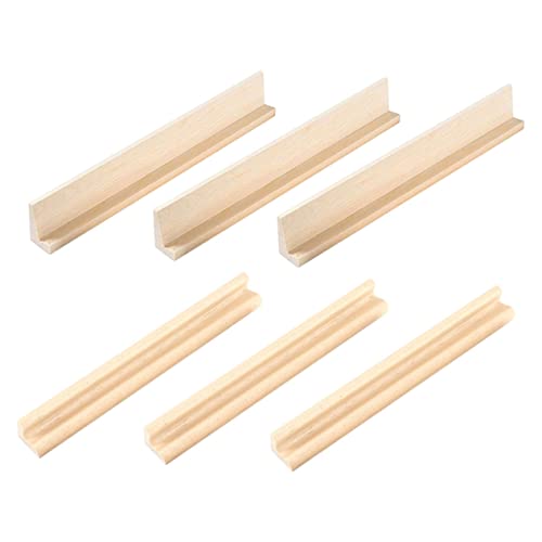 Warmhm 6Stücke Teiliges Holz Domino Tablett Multifunktionale Halterungen für Dominozubehör zum Organisieren von Dominosteinen und Spielkarten Warmhm 6Stücke Teiliges Holz Domino Tablett Multifunktionale Halterungen für Dominozubehör zum Organisieren von Dominosteinen und Spielkarten von Warmhm