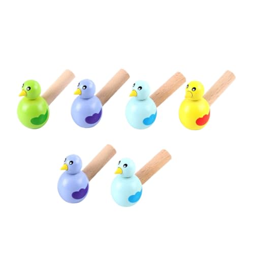 Warmhm 6Stücke Teiliges Holzspielzeug Tierpfiff Kreatives Pfeifenspielzeug Für Fördert Fantasie Und Geschicklichkeit Für Partys Und Spiele Zufällige Farben von Warmhm