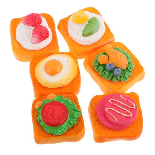 Warmhm 6pcs Realistische Sandwich -Prop -Miniatur -Food -puppenhaus DIY Dekoration Mini Harz Food Figuren Für Kunstkurse Fotografie Warmhm 6pcs Realistische Sandwich -Prop -Miniatur -Food -puppenhaus DIY Dekoration Mini Harz Food Figuren Für Kunstkurse Fotografie von Warmhm