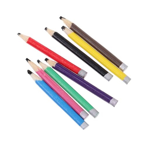Warmhm 8 Stück Buntstift Deko Teiliges Modell für Puppenhaus Fotografie Farbige Mini Accessoires für Kreative Projekte Spielzeuggestaltung von Warmhm