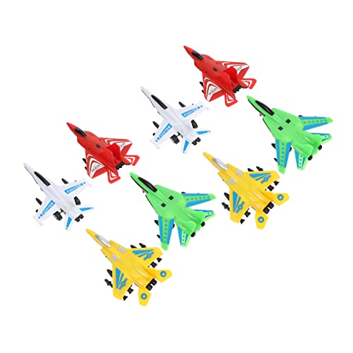Warmhm 8 Stück Flugzeug Zurückziehen Kreatives Flugzeugmodell Kinderspielzeug Flugzeugspielzeug Aus Kunststoff Lustiges Flugzeugspielzeug Flugzeug Plastik von Warmhm