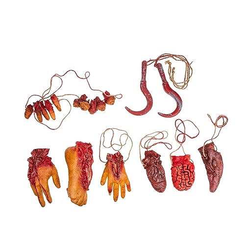 Warmhm 8 Stück Halloween-orgel Halloween -Dekorationen Teile Streich Aus Kit Skelettkörper Skeletthand Finger Gefälscht Skeletthände Skelett Dekoration Zombie Halloween-Requisiten Schaum von Warmhm
