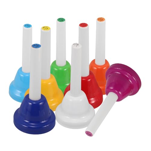 Warmhm 8 Stück Musikspielzeug für Musikalisches für Musikalische Instrumente für Musikinstrument für Schulglocke Musik Glocken Handglocken Metall Warmhm 8 Stück Musikspielzeug für Musikalisches für Musikalische Instrumente für Musikinstrument für Schulglocke Musik Glocken Handglocken Metall von Warmhm