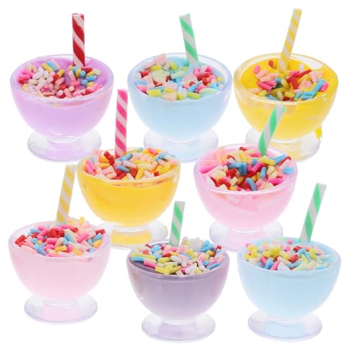 Warmhm Eiscreme-Set Für Kinder 8-teiliges Miniatur-Set Puppenhaus-miniaturen Fake Food Ornament Perfekt Zum Vortäuschen Von Spielen Und Dekorieren Warmhm Eiscreme-Set Für Kinder 8-teiliges Miniatur-Set Puppenhaus-miniaturen Fake Food Ornament Perfekt Zum Vortäuschen Von Spielen Und Dekorieren von Warmhm