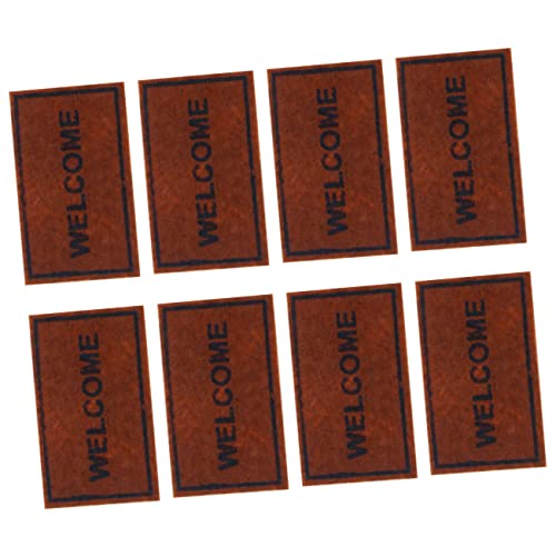 Warmhm 8 Stück Puppenhaus Matte teppiche kinderteppich Dollhouse Furniture Carpet Teppich fur winziges Mini-Teppich Mini-Hausteppich Vlies Brown Warmhm 8 Stück Puppenhaus Matte teppiche kinderteppich Dollhouse Furniture Carpet Teppich fur winziges Mini-Teppich Mini-Hausteppich Vlies Brown von Warmhm