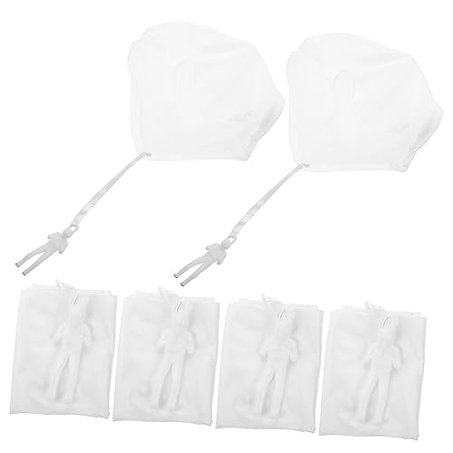 Warmhm 8 Stück Teiliges DIY Fallschirmspielzeug für Kreatives Wurfspielzeug mit Personalisierbaren Mini Soldaten für Outdoor Aktivitäten und Kindergeburtstage Zufällige von Warmhm