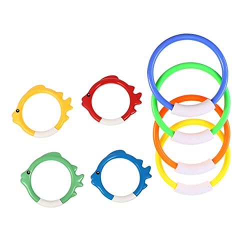 Warmhm 8 Stück Teiliges Tauchspielzeuge Tauchringe für Unterwasser Training aus Sicherem Farbenfrohes Design Fördert Spaß Beim Schwimmen Zufällige Farbe Warmhm 8 Stück Teiliges Tauchspielzeuge Tauchringe für Unterwasser Training aus Sicherem Farbenfrohes Design Fördert Spaß Beim Schwimmen Zufällige Farbe von Warmhm