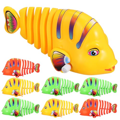 Warmhm 8 Stück Uhrwerk-Rockerfisch Uhrwerk schwingender Cartoon-Fisch Wasserspielzeug Haustierfischspielzeug Roboter schwimmendes Fischspielzeug Badespielzeug Plastik Warmhm 8 Stück Uhrwerk-Rockerfisch Uhrwerk schwingender Cartoon-Fisch Wasserspielzeug Haustierfischspielzeug Roboter schwimmendes Fischspielzeug Badespielzeug Plastik von Warmhm