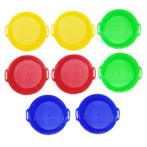 Warmhm 8-teiliges Set Strandsandsiebe Strandsichter Sandspielzeug in Loser Schüttung Kleines Sieb Sandsieb Für Strand Gefälligkeiten Für Strandpartys Plastik Warmhm 8-teiliges Set Strandsandsiebe Strandsichter Sandspielzeug in Loser Schüttung Kleines Sieb Sandsieb Für Strand Gefälligkeiten Für Strandpartys Plastik von Warmhm