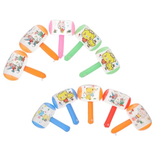 Warmhm Aufblasbares Hammerspielzeug Glocke Quietschende Schlägel Für Geburtstagspartys Poolspielzeug Partygeschenk Für Jungen Und Mädchen 8 Stück Zufällige Farbe von Warmhm