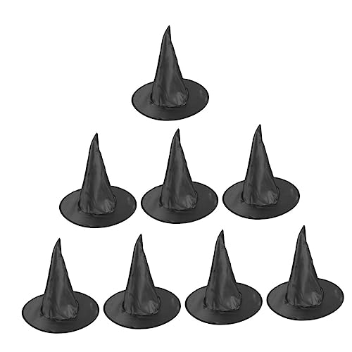 Warmhm 8Stücke Halloween Hexenhüte Bequeme Schwarze Zaubererhüte Für Kostümpartys Und Dekoration An Halloween Warmhm 8Stücke Halloween Hexenhüte Bequeme Schwarze Zaubererhüte Für Kostümpartys Und Dekoration An Halloween von Warmhm