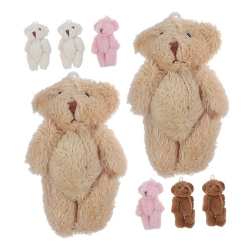 Warmhm 8Stücke Mini Plüschbär Schlüsselanhänger Kleine Plüschtiere Bunten Farben Weiche Stofftiere für DIY Halsketten Babyparty und Kreative Dekorationen Warmhm 8Stücke Mini Plüschbär Schlüsselanhänger Kleine Plüschtiere Bunten Farben Weiche Stofftiere für DIY Halsketten Babyparty und Kreative Dekorationen von Warmhm