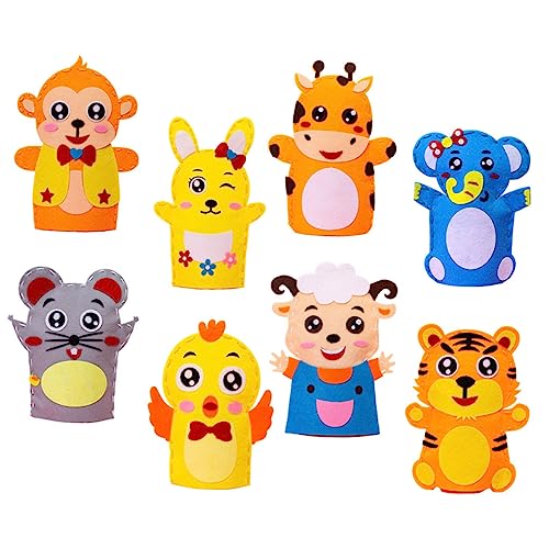 Warmhm 8Stücke Teiliges Handpuppen DIY Material für Kreative Cartoon Stoffe zur Herstellung Zarter Puppen für Bastelprojekte Fantasie und Praktischen Warmhm 8Stücke Teiliges Handpuppen DIY Material für Kreative Cartoon Stoffe zur Herstellung Zarter Puppen für Bastelprojekte Fantasie und Praktischen von Warmhm