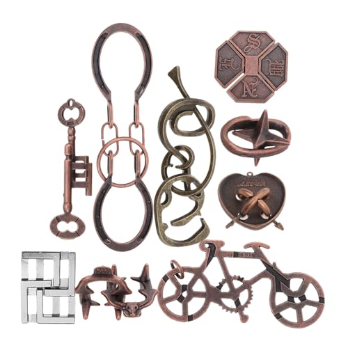 Warmhm 9 Stück Luban-Schlossspielzeug Puzzle-Schloss Puzzlespiel Denksportaufgaben für Erwachsene Denkrätsel für Erwachsene Entwirrungsrätsel Lernspielzeug Zinklegierung Warmhm 9 Stück Luban-Schlossspielzeug Puzzle-Schloss Puzzlespiel Denksportaufgaben für Erwachsene Denkrätsel für Erwachsene Entwirrungsrätsel Lernspielzeug Zinklegierung von Warmhm
