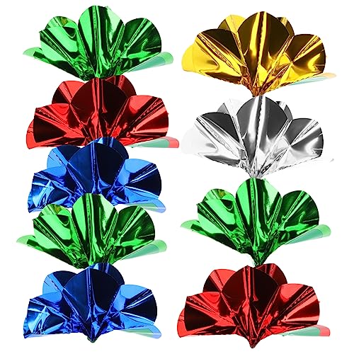 Warmhm 9 Stück Zauberblume Blumen Dekorationen gefälschte Hand Present Ideas Geschenkeidee Trickspielzeug Geschenkidee Flower Stick Requisiten Trickblume Verschwinde-Trick PVC von Warmhm