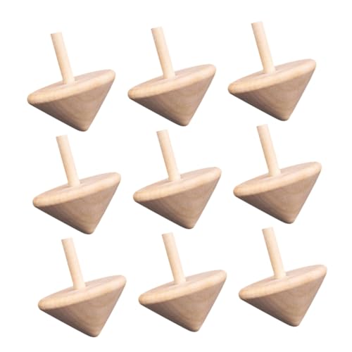 Warmhm 9St Kreiselspielzeug aus Holz Puppenhaus Babyspielzeug Modell Puppenhaus Holztrommel Drehkreisel basteln einen Kreisel Holzplatten hölzern Beige Warmhm 9St Kreiselspielzeug aus Holz Puppenhaus Babyspielzeug Modell Puppenhaus Holztrommel Drehkreisel basteln einen Kreisel Holzplatten hölzern Beige von Warmhm
