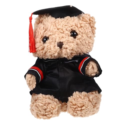 Warmhm Abschluss-teddybär Abschluss Trägt Puppen Bär Ornament Plüsch-abschlussbär Dekorationszubehör Für Ausgestopfte Bären Abschluss Ausgestopfte Bären Rot Pp Baumwolle von Warmhm