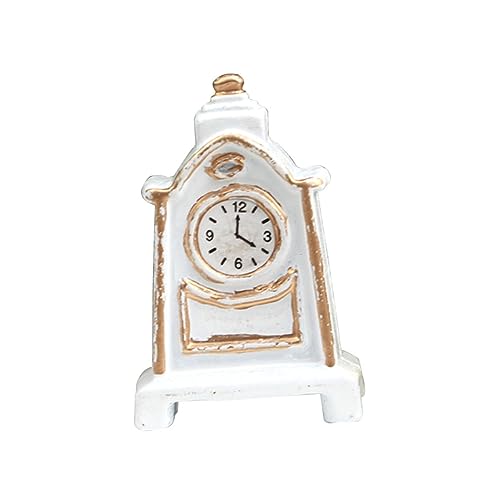 Warmhm Analoge Uhr Pendeldekor Mini Uhren Retro Vintage Schauhaus Rollenspiel Puppenmöbel Winzige Möbel Winzige Uhr Ornament Legierung Weiß Warmhm Analoge Uhr Pendeldekor Mini Uhren Retro Vintage Schauhaus Rollenspiel Puppenmöbel Winzige Möbel Winzige Uhr Ornament Legierung Weiß von Warmhm