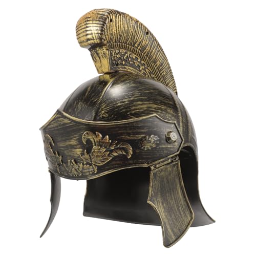 Warmhm Antiker Römischer Helm Kostüm Römischer Gladiator Cosplay Römischer Helm Männer Hut Helm Spartanischer Gladiatorenhelm Männer Cosplay Helm Hüte Mann Erwachsener Plastik Antikes Rom von Warmhm