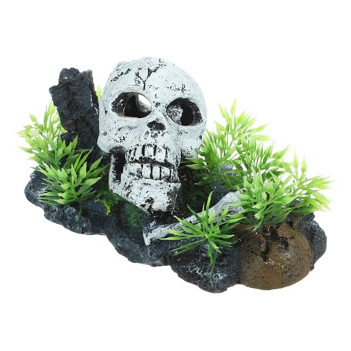 Warmhm Aquarium Skull Dekoration Halloween Deko Fischversteck Langlebiges Verschleißfestes Aquarium Ornament Kreative für Fischbecken und Reptilienterrarium Warmhm Aquarium Skull Dekoration Halloween Deko Fischversteck Langlebiges Verschleißfestes Aquarium Ornament Kreative für Fischbecken und Reptilienterrarium von Warmhm
