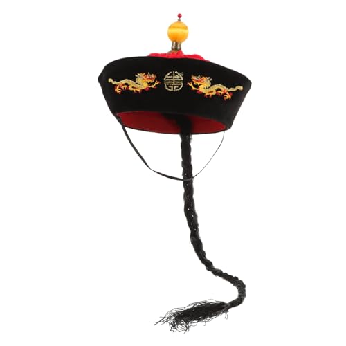 Warmhm Asiatische Hut mit Zöpfen Modischer Cosplay Hut für Karneval und Kostümpartys Hochwertigem Material für Qing Style Auftritte und Fotoshootings Erwachsenen Accessoire für Warmhm Asiatische Hut mit Zöpfen Modischer Cosplay Hut für Karneval und Kostümpartys Hochwertigem Material für Qing Style Auftritte und Fotoshootings Erwachsenen Accessoire für von Warmhm