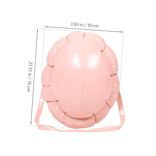 Warmhm Aufblasbarer PVC Fake Belly für Santa Claus Kostüm mit Realistischem Design Strapazierfähig und Benutzerfreundlich für Cosplay Schwangerschaftssimulation und Halloween partys von Warmhm