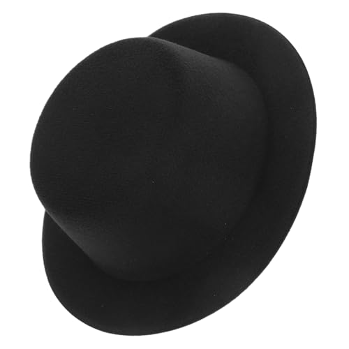 Warmhm Babykleiderkleid Party Hüte Kleiner Zylinder formeller Hut der Puppe deko Mini-Zylinder kleine Schneemannmützen zum Basteln Bastelmaterial selber Machen gefühlt Schwarz von Warmhm