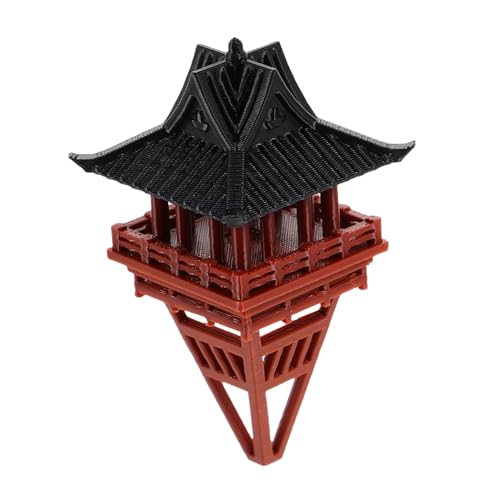 Warmhm Baumhausmodell Feenhafte Gartenhäuser Asiatische Wohndekoration Japanische Tischdekoration Asiatisches Pagodengartenstatue Feenhaftes Gartenhaus Plastik Light Brown von Warmhm