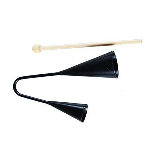 Warmhm Beater Instrument Zweifarbige Glocke Traditionelles Agogo für Musikalisches Rhythmusspielzeug Fördert die Auditive Wahrnehmung für Kleine Musiker Schwarz Warmhm Beater Instrument Zweifarbige Glocke Traditionelles Agogo für Musikalisches Rhythmusspielzeug Fördert die Auditive Wahrnehmung für Kleine Musiker Schwarz von Warmhm
